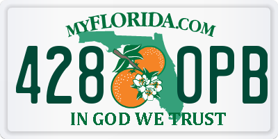 FL license plate 4280PB
