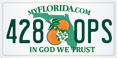 FL license plate 4280PS