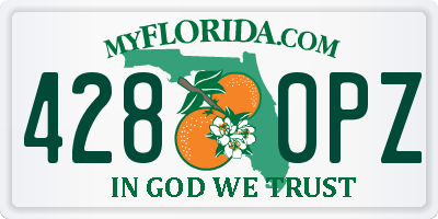 FL license plate 4280PZ