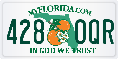 FL license plate 4280QR
