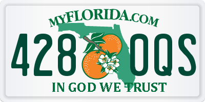 FL license plate 4280QS
