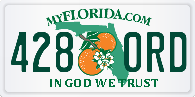 FL license plate 4280RD