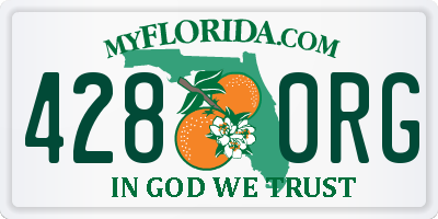 FL license plate 4280RG