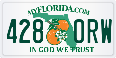 FL license plate 4280RW