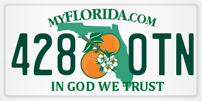 FL license plate 4280TN