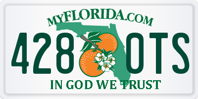 FL license plate 4280TS