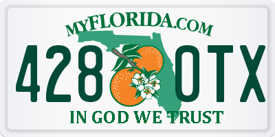 FL license plate 4280TX
