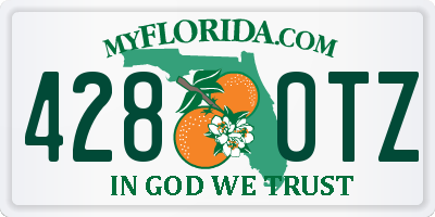 FL license plate 4280TZ