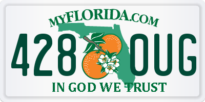 FL license plate 4280UG