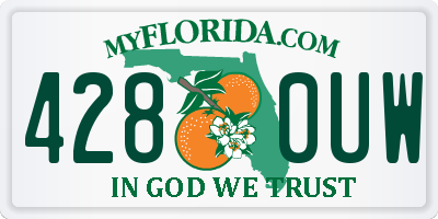 FL license plate 4280UW