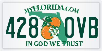 FL license plate 4280VB