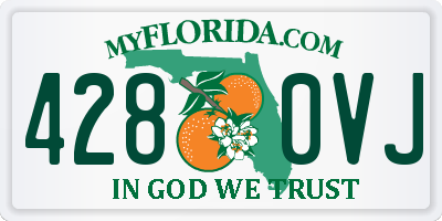 FL license plate 4280VJ