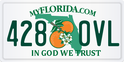 FL license plate 4280VL