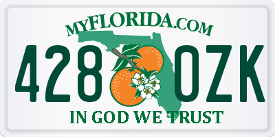 FL license plate 4280ZK