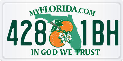FL license plate 4281BH