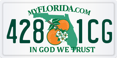FL license plate 4281CG