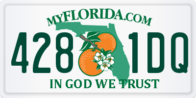 FL license plate 4281DQ