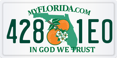 FL license plate 4281EO