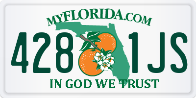 FL license plate 4281JS