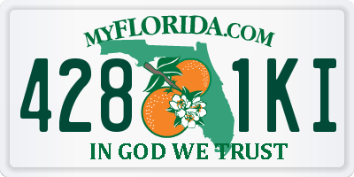 FL license plate 4281KI