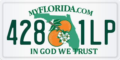 FL license plate 4281LP