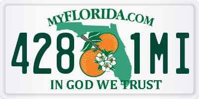FL license plate 4281MI