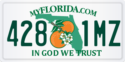 FL license plate 4281MZ