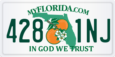 FL license plate 4281NJ