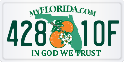 FL license plate 4281OF