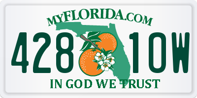 FL license plate 4281OW