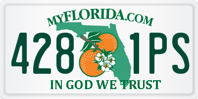 FL license plate 4281PS