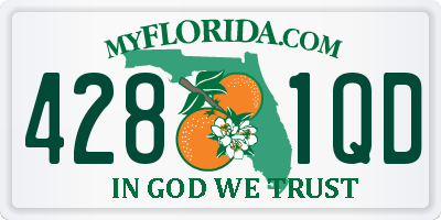 FL license plate 4281QD