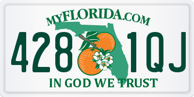 FL license plate 4281QJ