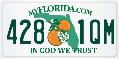 FL license plate 4281QM