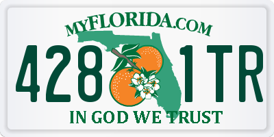 FL license plate 4281TR