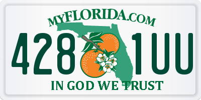 FL license plate 4281UU