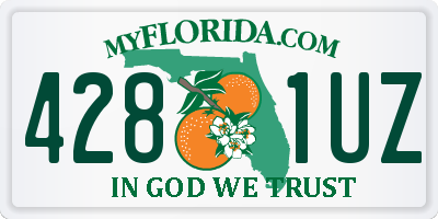 FL license plate 4281UZ