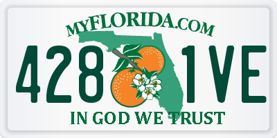 FL license plate 4281VE