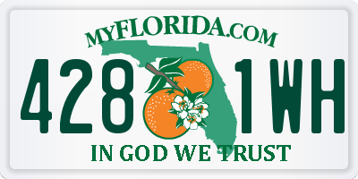 FL license plate 4281WH