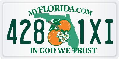 FL license plate 4281XI