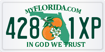 FL license plate 4281XP