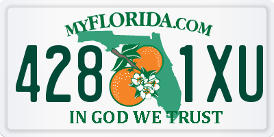 FL license plate 4281XU
