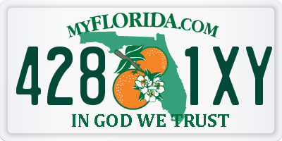 FL license plate 4281XY
