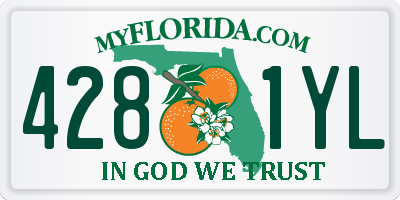 FL license plate 4281YL