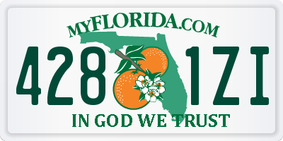 FL license plate 4281ZI