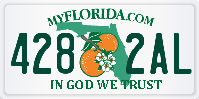 FL license plate 4282AL