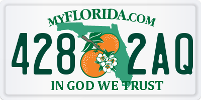 FL license plate 4282AQ