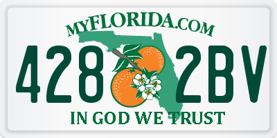 FL license plate 4282BV