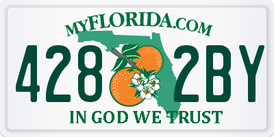 FL license plate 4282BY