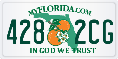 FL license plate 4282CG
